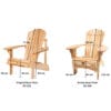 Der Adirondack Grizzly Bear Chair aus Zedernholz (BC250) im Vergleich mit dem Original Adirondack Bear Chair (BC201)